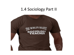 HSB 4MI 1.4 Sociology Part II