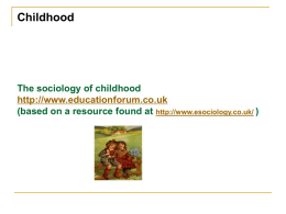Childhood - the Education Forum