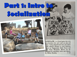 Socialization (Fall 2014) - Mrs. Silverman: Social Studies