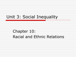 Sociology – Chapter 10