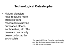 Examples of Technological Catastrophes