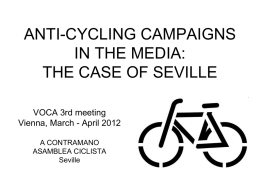 Anti-cycling campaign in media