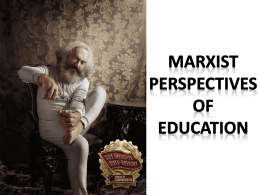 Marxist theory of education lesson