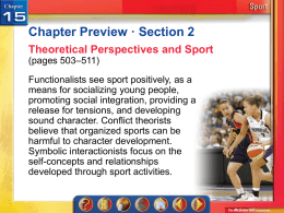 Theoretical Perspectives and Sport
