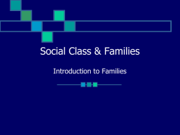 Social Class & Families