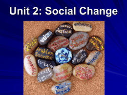 Unit 2: Social Change