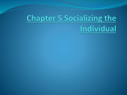 Chapter 5 Socializing the Individualx