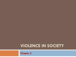 Violence in Society: Rape and Murder