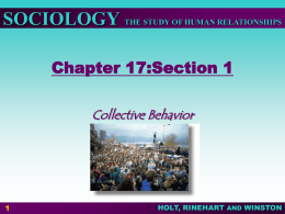 Collective Behavior - Annapolis High School
