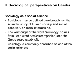 of Sociology
