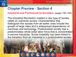 Industrial and Postindustrial Societies