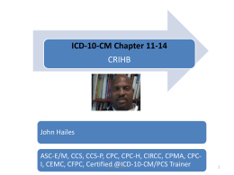 ICD-10-CM Chapter 11-14