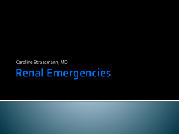 Renal Emergencies: Fluids and Electrolytes