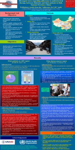 AFL Poster Presentation for the XVI International AIDS Conference