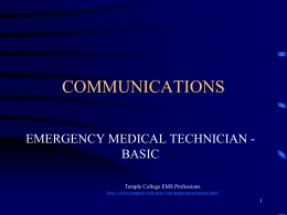 EMT Communication - CTAE Resource Network