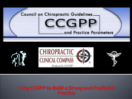 Council on Chiropractic Guidelines and Practice