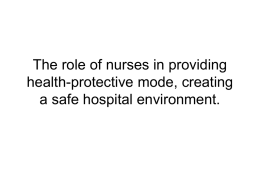 The role of nurses in providing health