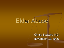 Elder Abuse