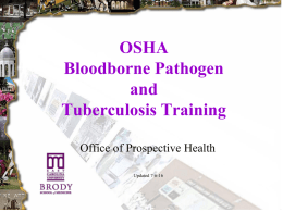 OSHA Bloodborne Pathogen and Tuberculosis Training