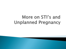 STI`s and Unplanned Pregnancy