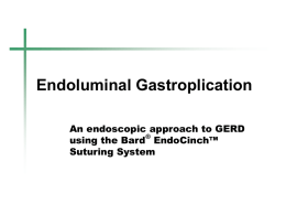 EndoCinch Physician Slide Series