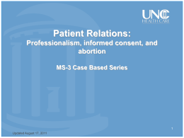 Informed Consent - UNC School of Medicine