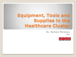 Diagnostic Services Tools And Equipment PowerPoint