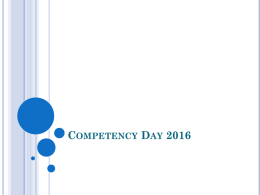 Competency Day 2016