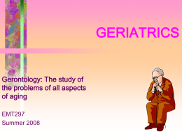 Geriatrics - faculty at Chemeketa