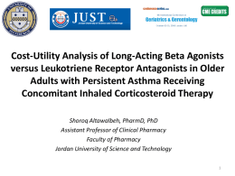 Asthma Epidemiology in Older Adults