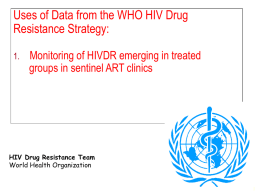 Pub Hlth Use of HIVDR data - World Health Organization