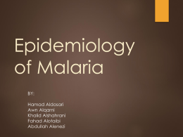 Magnitude of Malaria