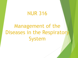 NUR 244 Assessment of respiratory system