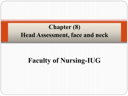 Health Assessment Chapter 8 Head Assessment face and neck