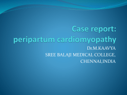 Case report: peripartum cardiomyopathy
