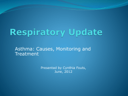 Respiratory Update for SCC Nursing Faculty