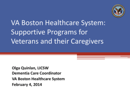 Supportive VA Programs for Veterans and their