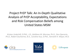 Project PrEP Talk: An In-Depth Qualitative Analysis of PrEP