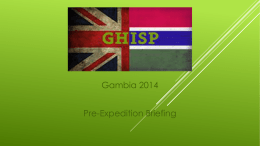Final Gambia Briefing
