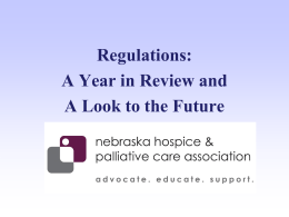 July 1, 2014 - Nebraska Hospice and Palliative Care Association