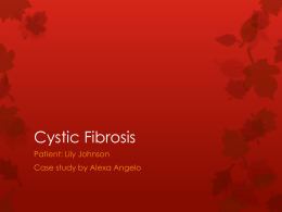 Cystic Fibrosis - Medical Nutrition Therapy Portfolio