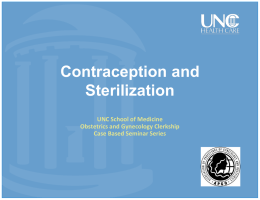 Contraception and Sterilization