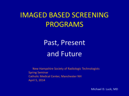 imaged based screening programs