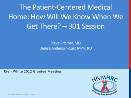 The Patient Centered Medical Home Change