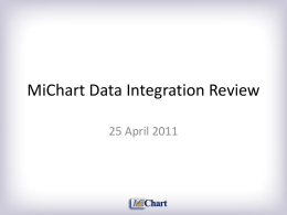 Mi-Chart Clinical Data Integration Review