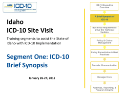 ICD-10 Overview
