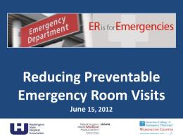 Emergency Room Visit Limit - Washington State Hospital Association