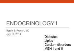 Endocrinology I (French)