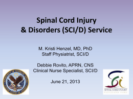 Spinal Cord Injury Service - School of Medicine