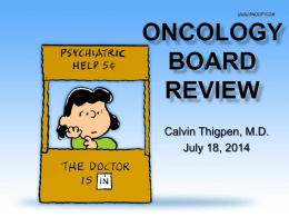 ONCOLOGY BOARD REVIEW